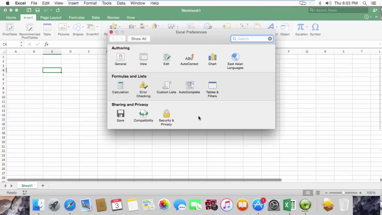 f4 for mac excel